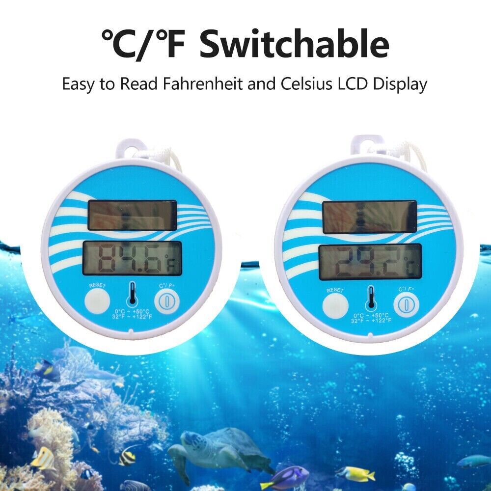 Digital Solar Powered Outdoor Floating Waterproof Rainproof Pool SPA
