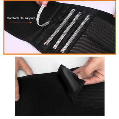 Lower Back Support Brace Lumbar Waist Belt Double Pull Breathable Belt