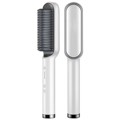 Hair Straightener Brush Straightening Curler Hot Comb Electric