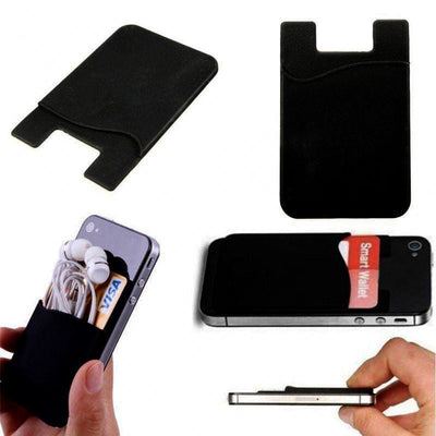 5x Silicone Credit Card Holder Cell Phone Wallet Pocket Sticker