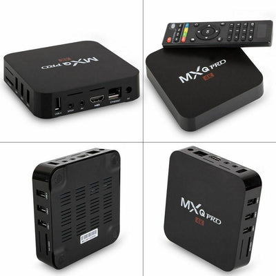 MXQ Pro 4K Ultra HD 64Bit Wifi Android 7.1 Quad Core Smart TV Box