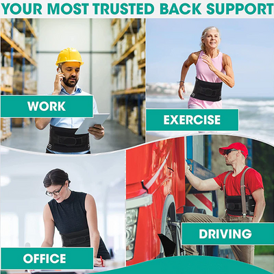 Adjustable Lower Back Brace Lumbar Support Waist Belt For Men Women