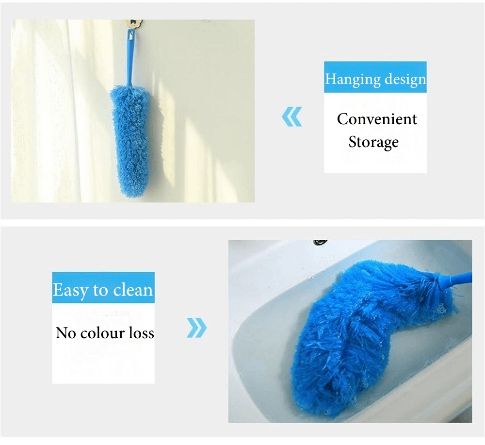 Microfiber Duster Cleaning Brush Dust Cleaner Bendable Handle Soft