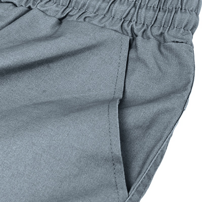 Men Casual Chino Cargo Shorts Elastic Waist Drawstring 6 Pockets