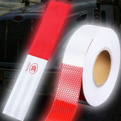 Reflective Trailer Safety Tape Conspicuity Tape Warning Sign Car Truck