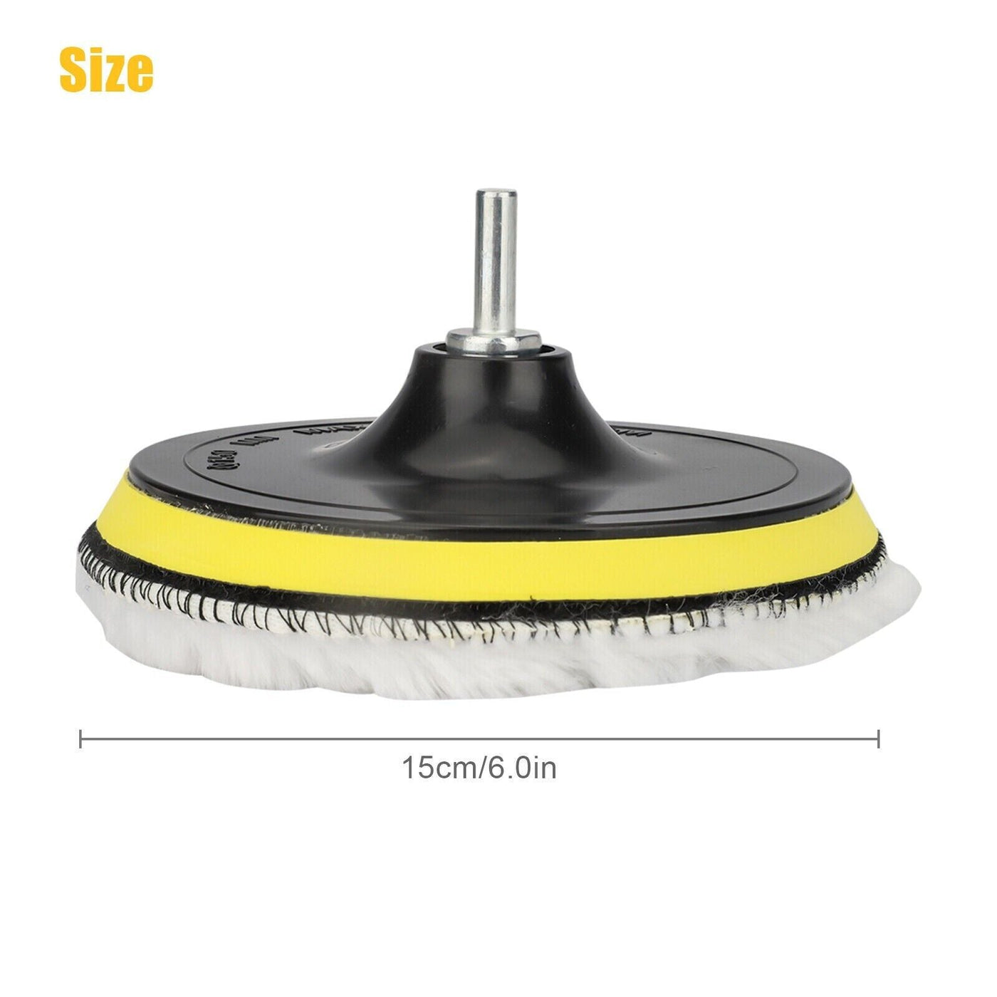 5PCS 6" Buffing Polishing Pad Wool Wheel Mop Kit For Car Polisher