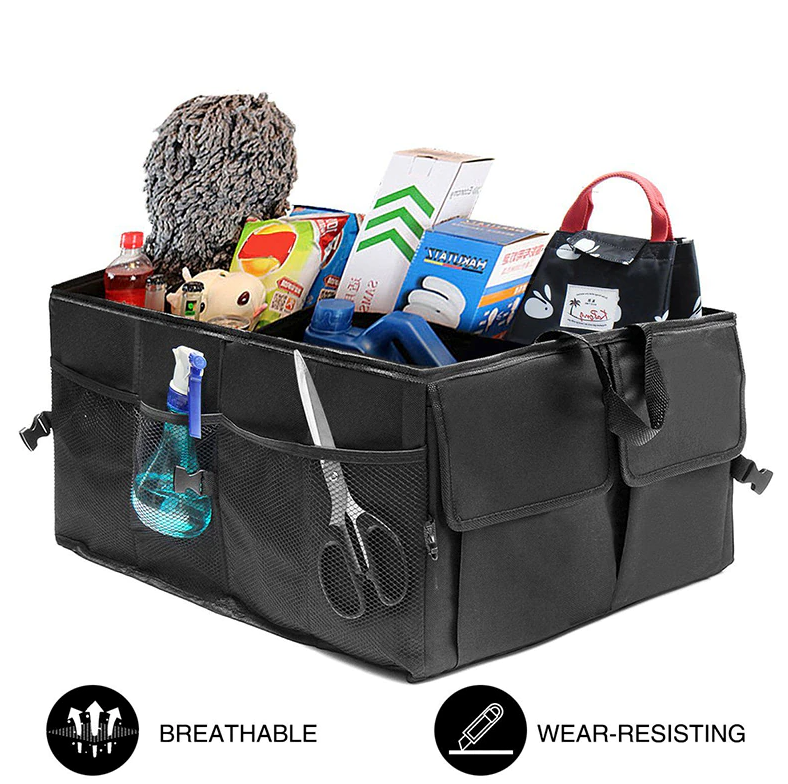 Trunk Cargo Organizer Folding Storage Collapse Bag Bin For Car Truck