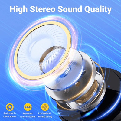 Bluetooth Earbuds Headset 5.3 Wireless Noise Cancelling TWS Trucker