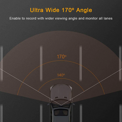HD 1080P Car Dual Lens Dash Cam 4" DVR Recorder Front & Rear Camera