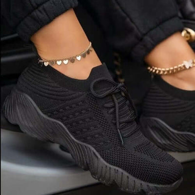 Womens Running Trainers Ladies Sneakers Slip On Walking Gym Comfy