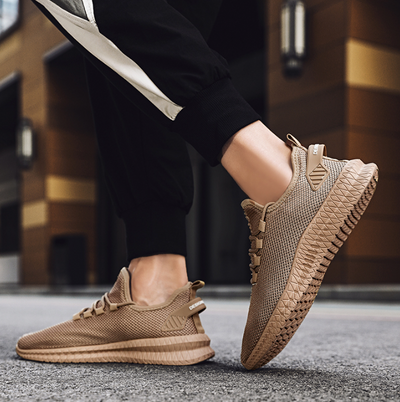 Running Shoes Sneakers Casual Men's Outdoor Athletic Jogging Sports in a stylish urban setting.