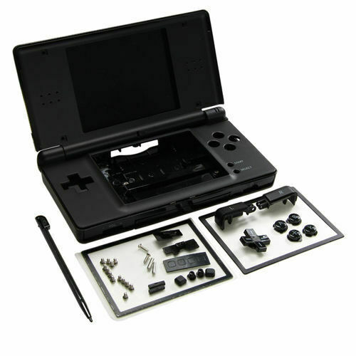 Full Replacement Housing Shell Screen Lens Black For OEM Nintendo DS