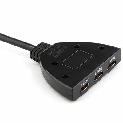 3 Port HDMI Splitter Cable 1080/4K Switch Switcher HUB Adapter for