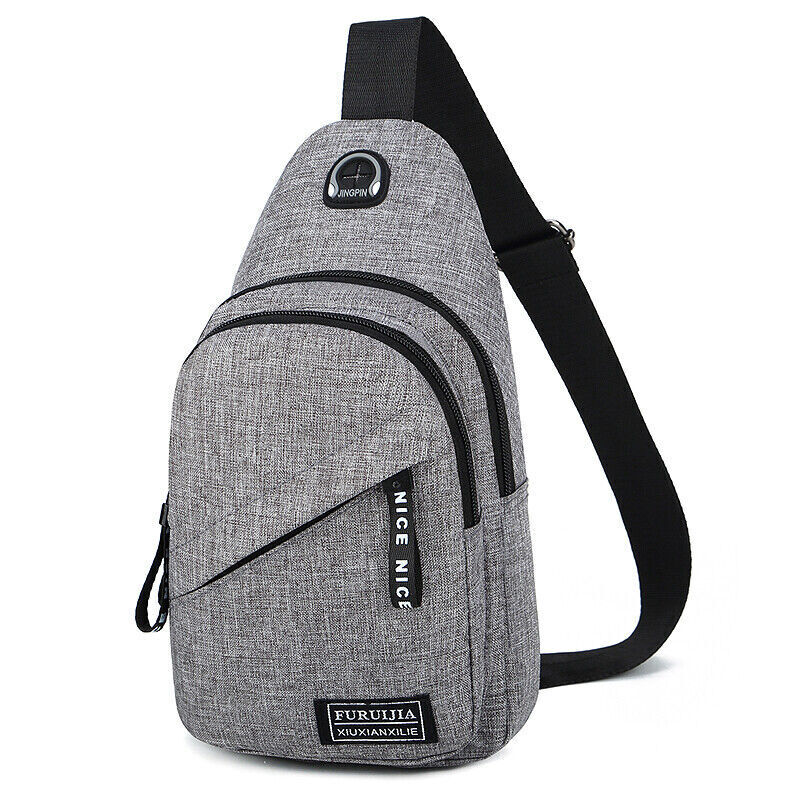 Men Women Sling Bag Chest Fanny Packs Cross Body Travel Sports
