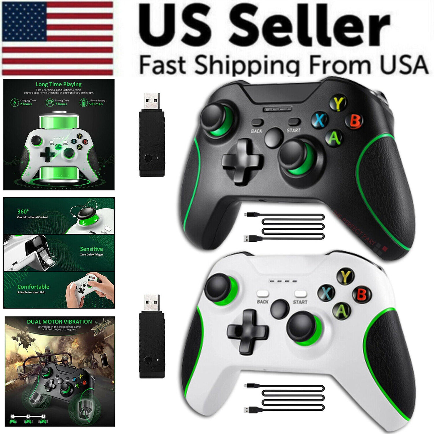 Wireless Controller For Microsoft Xbox One / S / X / E / Windows 7 8