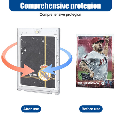 30 Pack Magnetic Trading Sports Card Holders 35pt One-Touch Hard UV