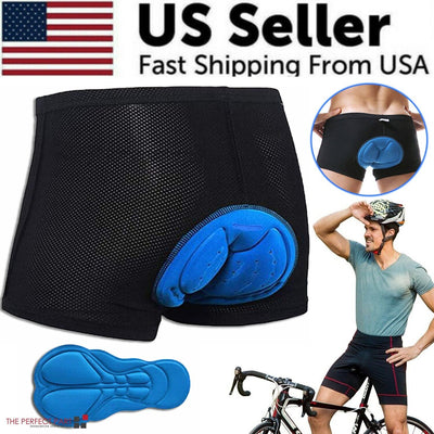 Men Women Cycling Shorts Bicycle Bike Underwear Pants With Sponge Gel for comfort during rides.