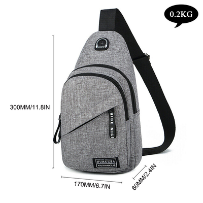 Men Women Sling Bag Chest Fanny Packs Cross Body Travel Sports