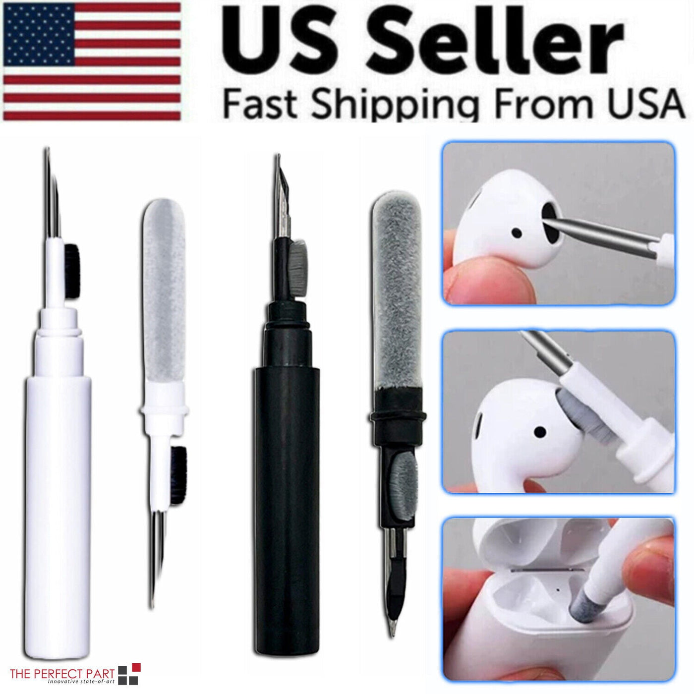 Cleaning Pen For Airpods Pro 1 2 Earphones Cleaner Kit Soft Brush Case