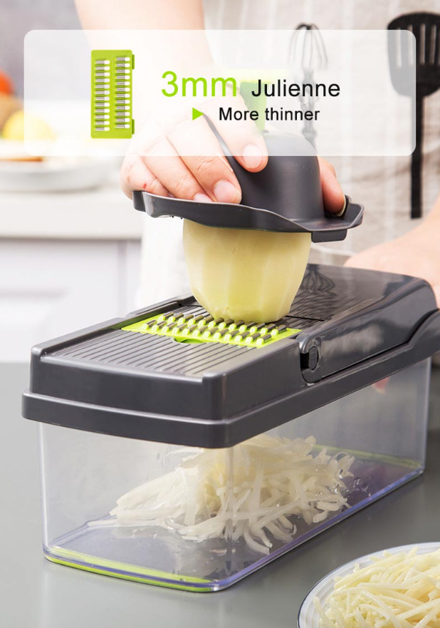 15-In-1 Vegetable Fruit Chopper Cutter Food Onion Veggie Dicer Slicer