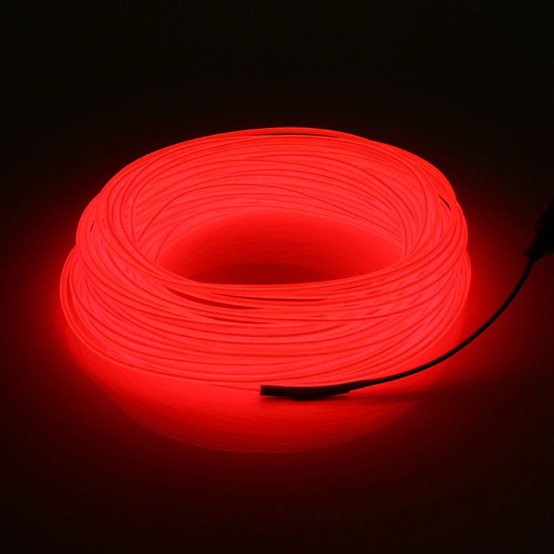 Neon LED Light Glow EL Wire String Strip Rope Tube Decor Car Party +