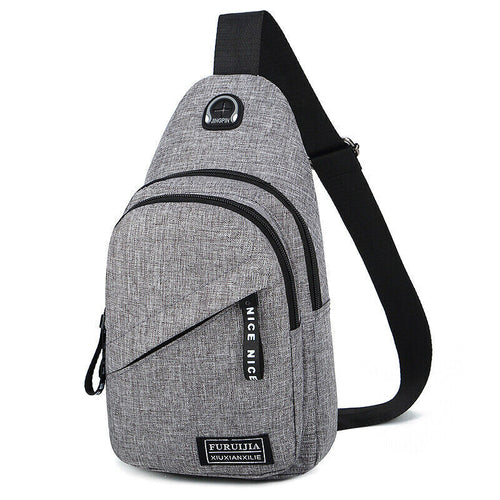 Men Women Sling Bag Chest Fanny Packs Cross Body Travel Sports