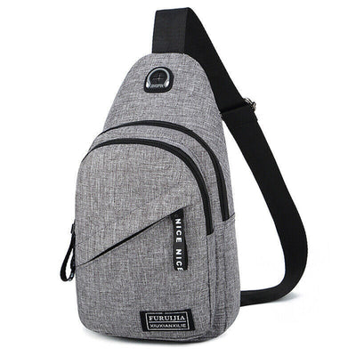 Men Women Sling Bag Chest Fanny Packs Cross Body Travel Sports