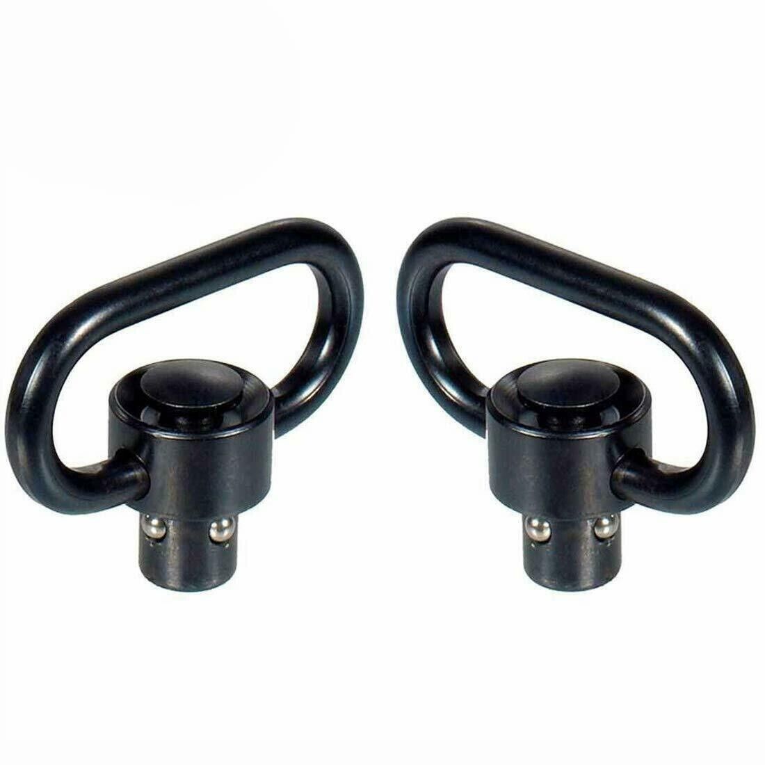 2PCS Heavy Duty Flush Push Button Quick Detach 1.25" Rifle QD Sling