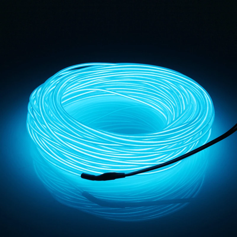 Neon LED Light Glow EL Wire String Strip Rope Tube Decor Car Party +