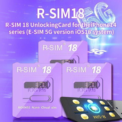 R-SIM18 RSIM 18 Nano Unlock Card For iPhone 14 Plus 13 12 11 Pro Max X