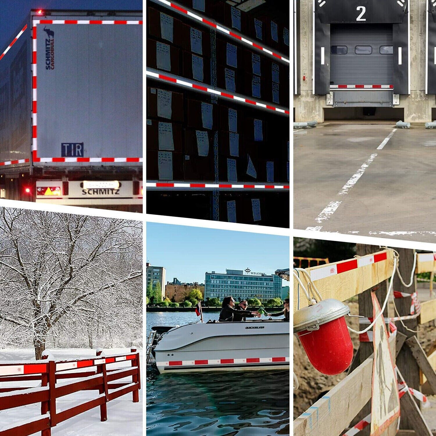 Reflective Trailer Safety Tape Conspicuity Tape Warning Sign Car Truck