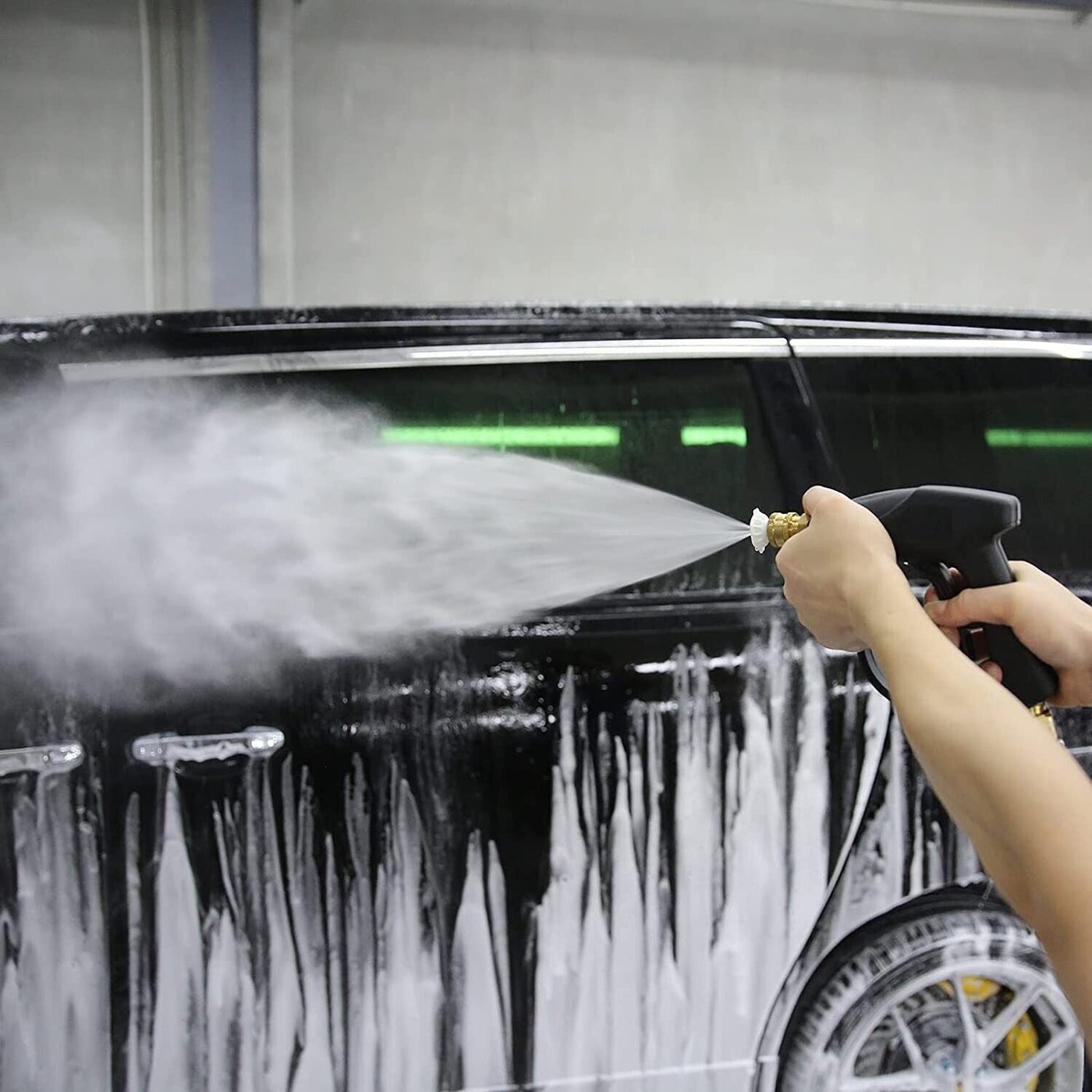 1/4" High Pressure Washer Gun 4000 PSI Car Wash Foam Spray Short Wand