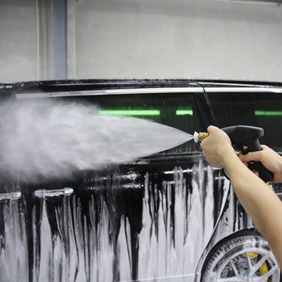 1/4" High Pressure Washer Gun 4000 PSI Car Wash Foam Spray Short Wand