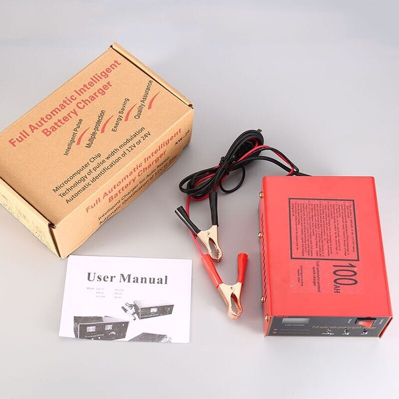 Maintenance Free Battery Charger 12V/24V 10A 140W Output For Electric