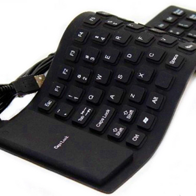 Waterproof Silicone Keyboard Foldable Flexible USB Dustproof DirtProof