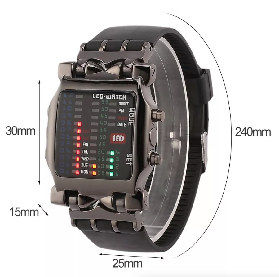Luxury Men's Watch LED Sports Date Digital Bracelet Waterproof Quartz
