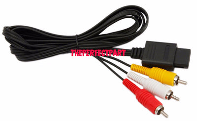 AC Adapter Power Supply & Audio Video A/V Cable for Nintendo GameCube