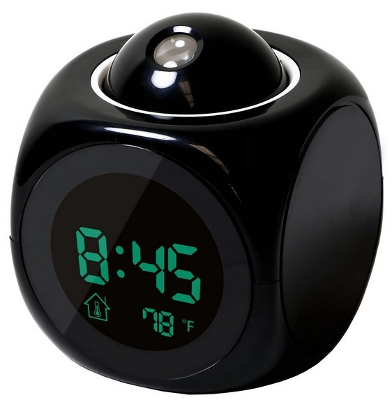 LED Projection Alarm Clock Digital LCD Display Voice Talking Weather