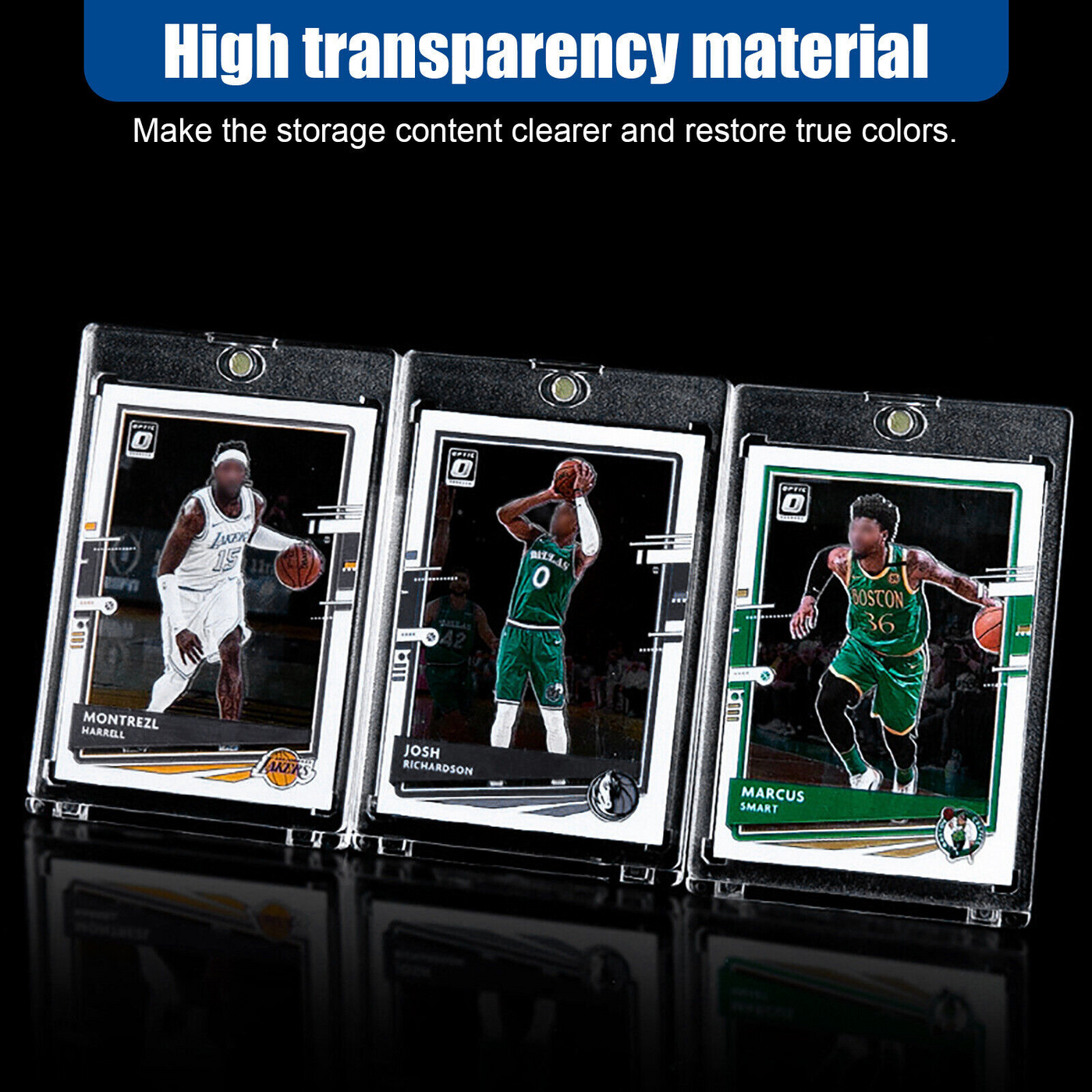 30 Pack Magnetic Trading Sports Card Holders 35pt One-Touch Hard UV