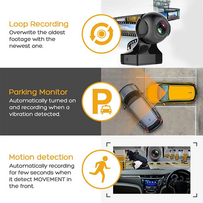 170° WiFi Dash Cam Recorder Car Camera HD 1080P Car DVR Vehicle Video