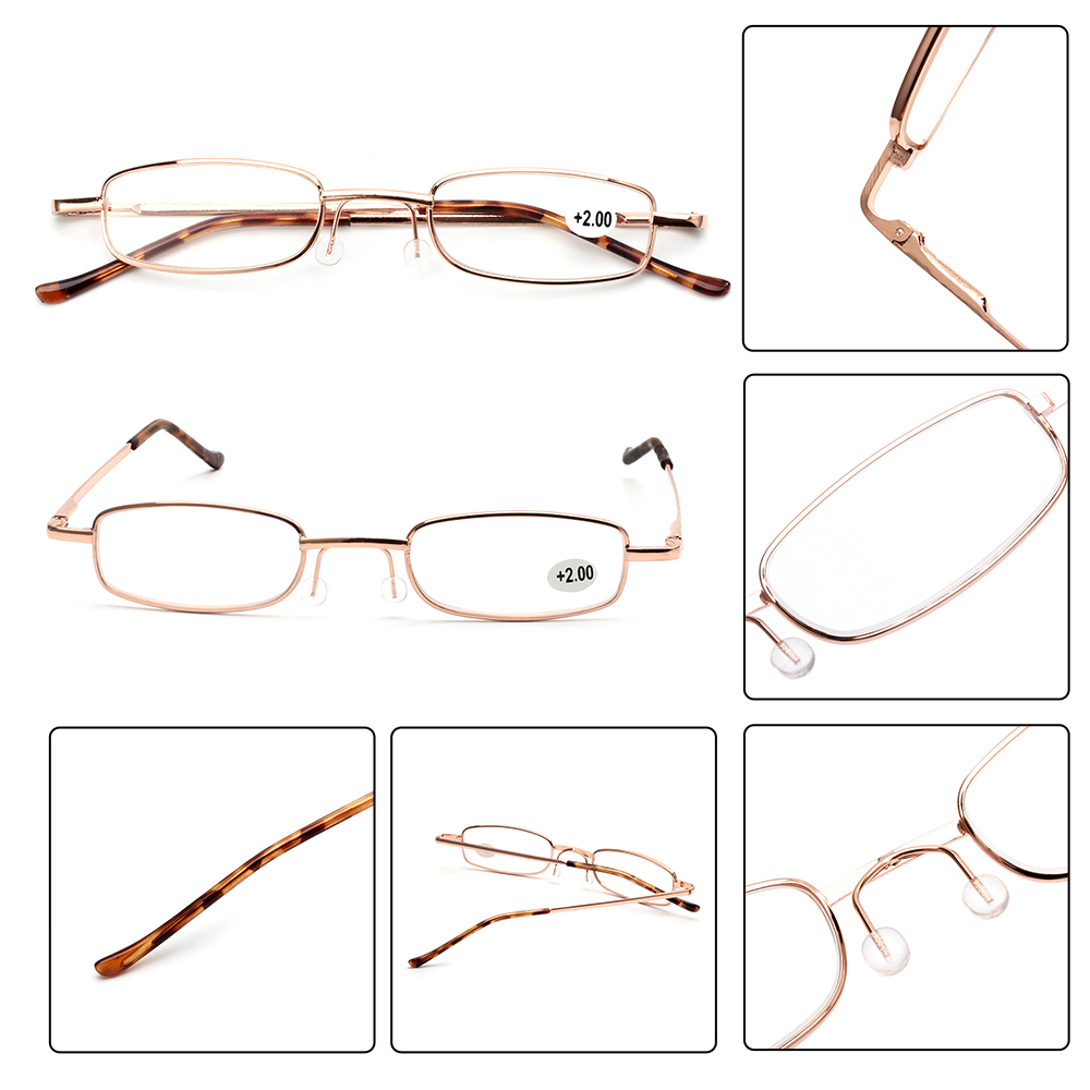 Classic HD Spring Compact Reading Glasses Readers Travel Slim Design