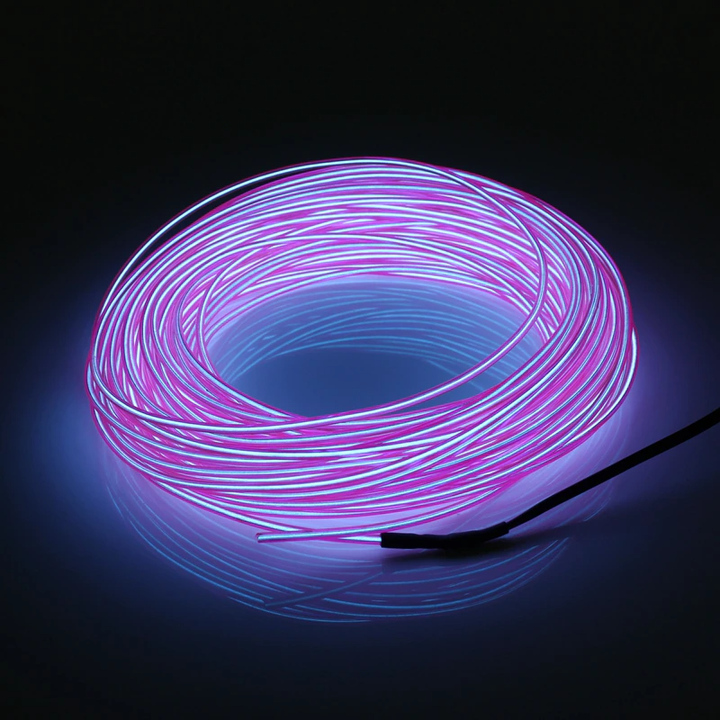 Neon LED Light Glow EL Wire String Strip Rope Tube Decor Car Party +