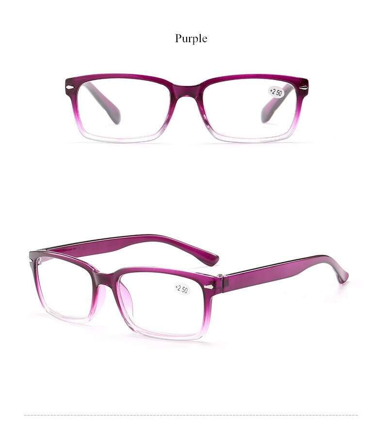 Reading Glasses Mens Womens Unisex Readers 4 PACK Square Frame New