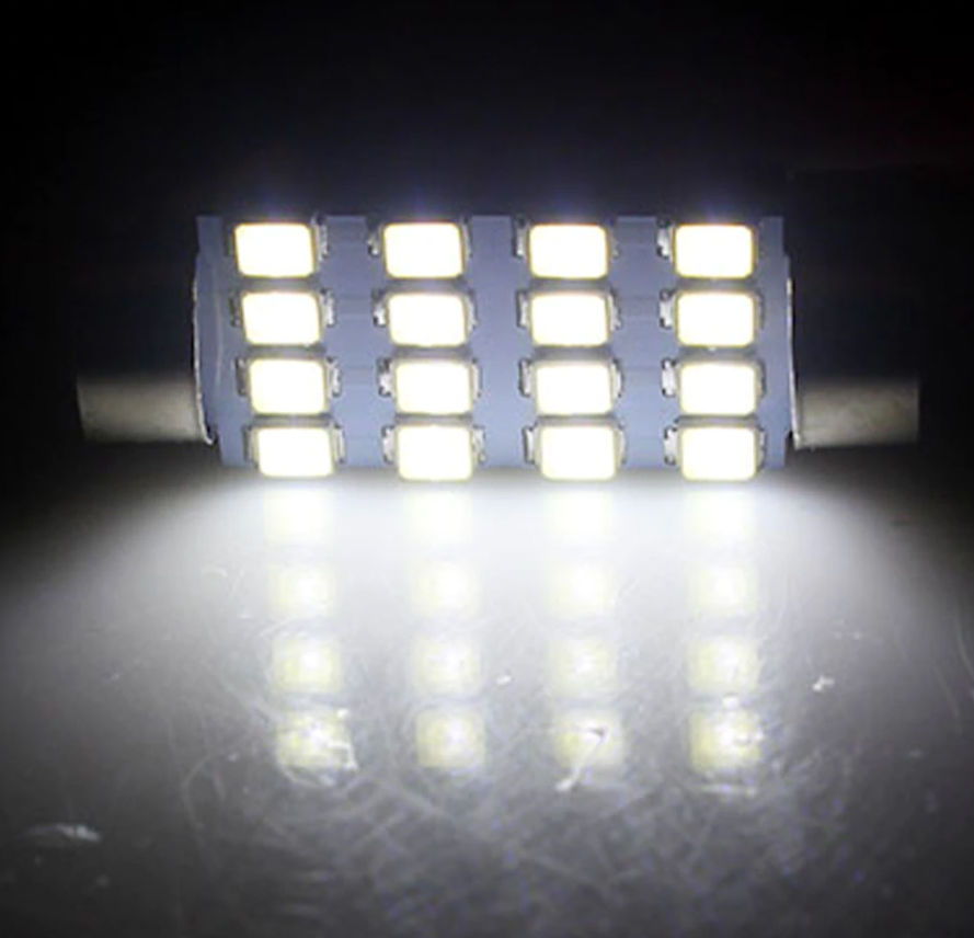 28pcs Car Interior White Combo LED Map Dome Door Trunk License Plate
