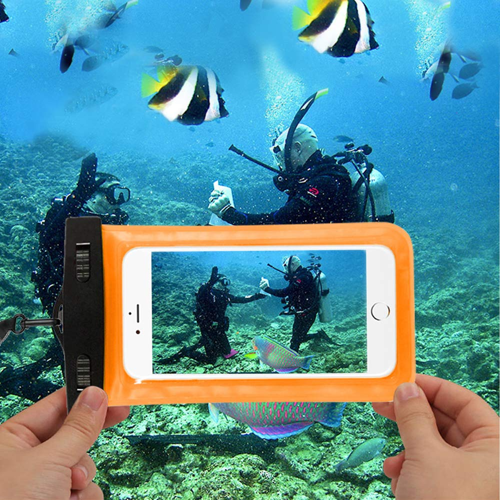 3 Pack Waterproof Floating Cell Phone Pouch Dry Bag Case Cover For