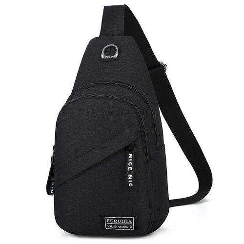 Men Women Sling Bag Chest Fanny Packs Cross Body Travel Sports
