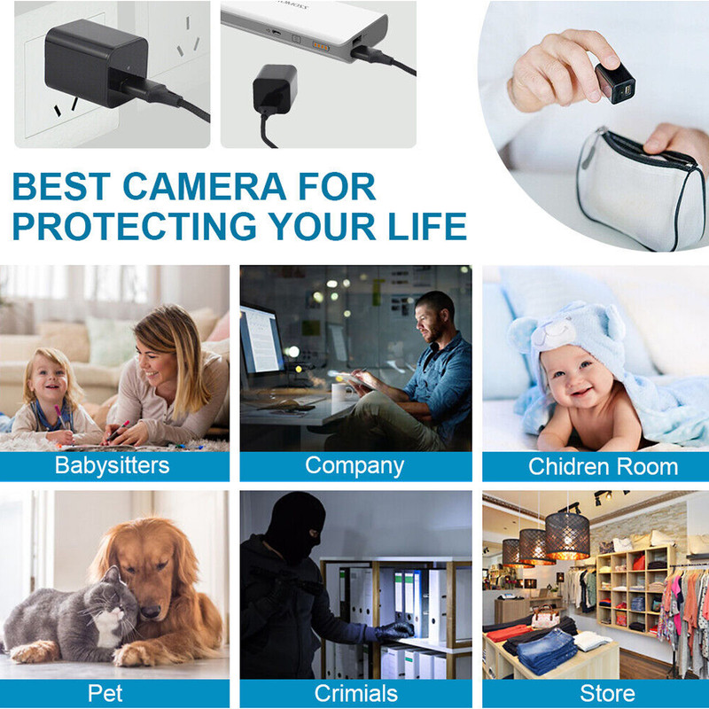 Mini Hidden Camera Home Security Nanny Cam Full HD 1080P DVR Night