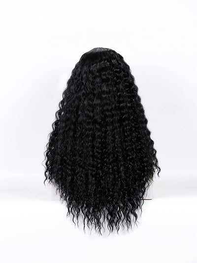 AA Hair Front Wig Womens Brazilian Human Long Curly Lace Wavy Hair