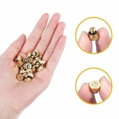 20x Brass Misting Nozzles Mister Sprinkler Outdoor Cooling System