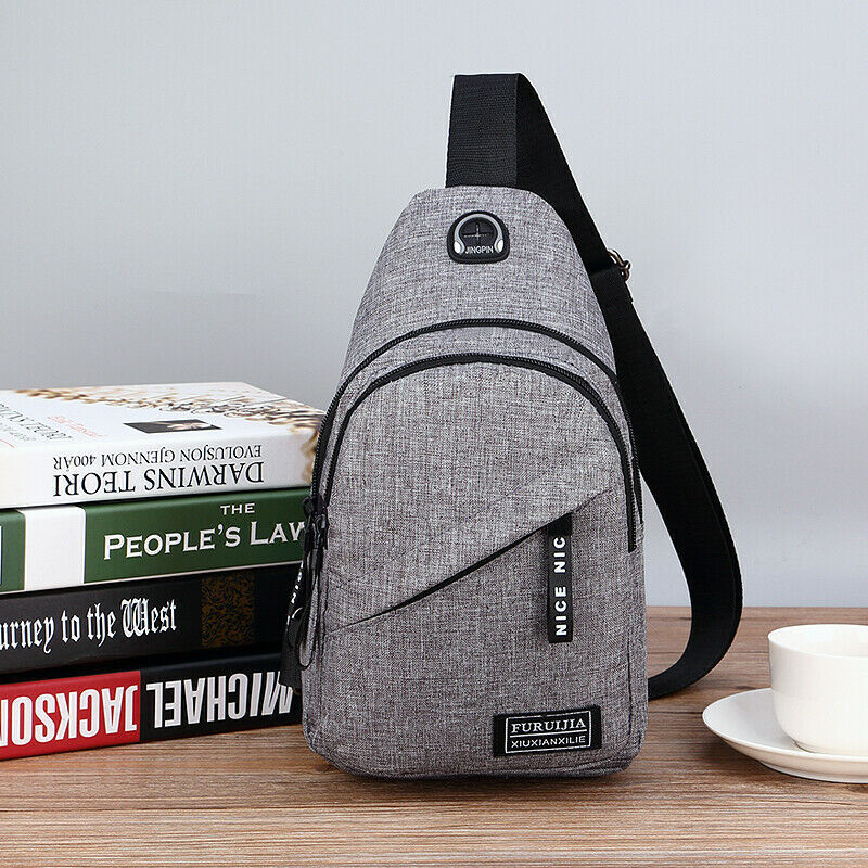 Men Women Sling Bag Chest Fanny Packs Cross Body Travel Sports